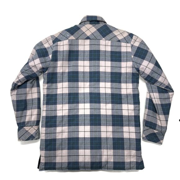 Hugo Valentino Lined Quilted Plaid Flannel Shirt Jacket Mens Small Shacket - Picture 12 of 13